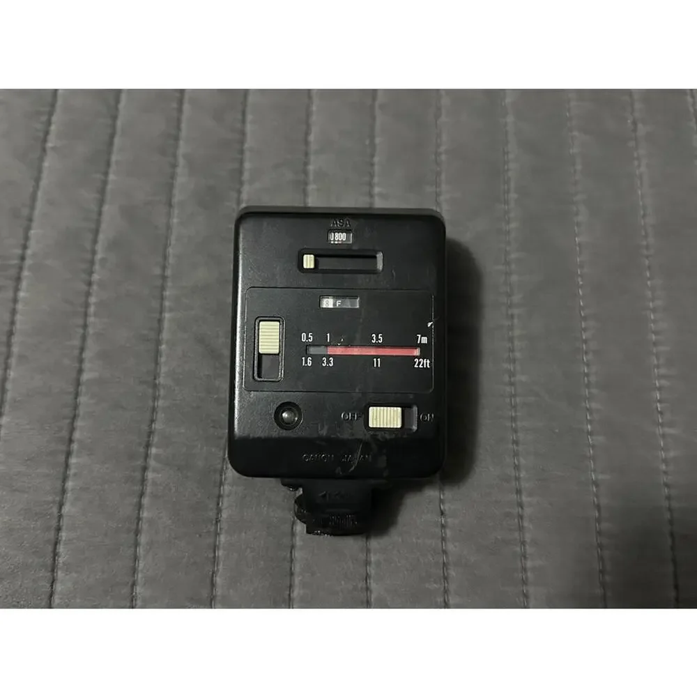 Canon Speedlite 166A Shoe Mount Flash for AE-1 A-1 FTB Canon UNTESTED READ !!
